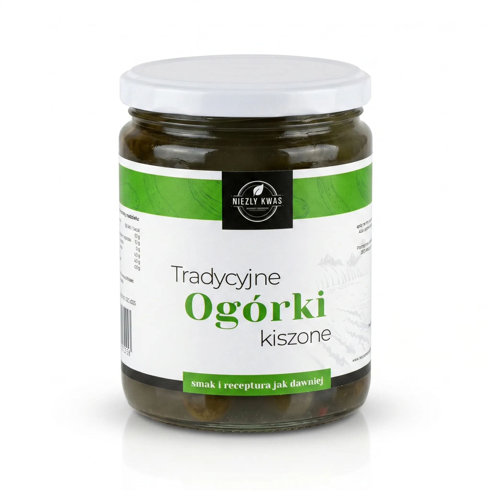 zdjecie produktowe ogorki kiszone w sloiku 500g